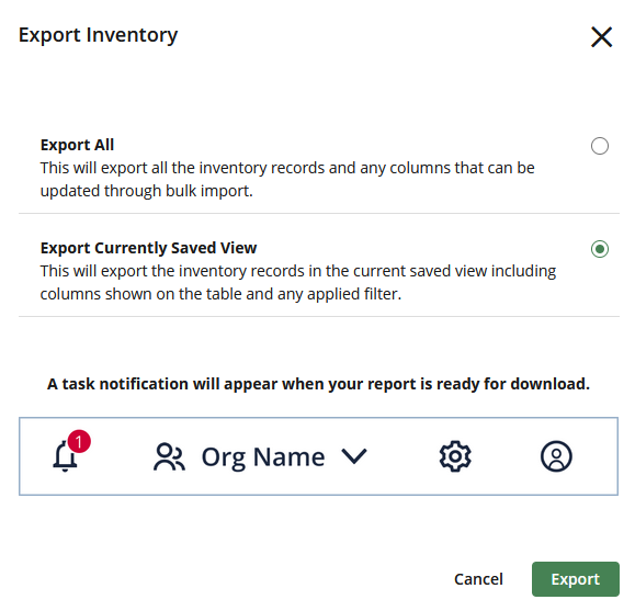 System Exports Full Inventory Items List when Requesting to Export List ...